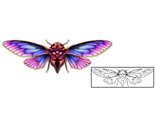 Moth Tattoo Insects tattoo | DBF-00268