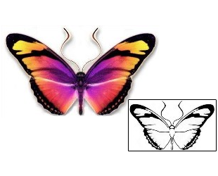 Butterfly Tattoo Insects tattoo | DBF-00293