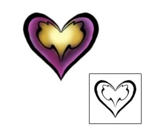 Heart Tattoo Specific Body Parts tattoo | DBF-00551