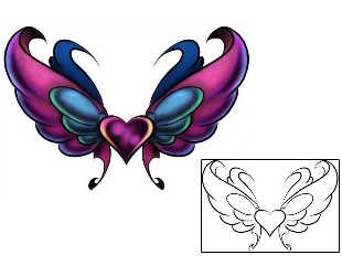 Butterfly Tattoo Specific Body Parts tattoo | DBF-00607