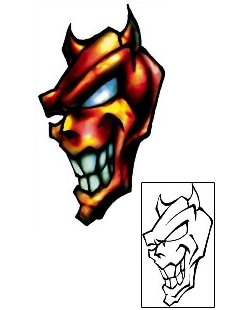 Devil - Demon Tattoo Specific Body Parts tattoo | DBF-00801