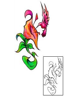 Hummingbird Tattoo Plant Life tattoo | DBF-01112