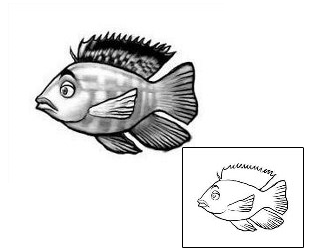 Fish Tattoo Marine Life tattoo | DDF-00026
