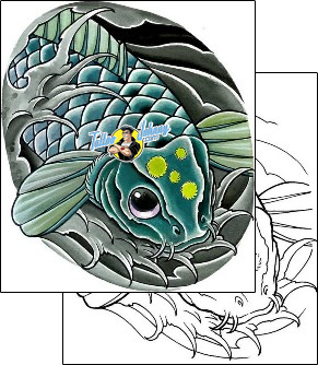 Fish Tattoo marine-life-fish-tattoos-damien-friesz-dff-00013