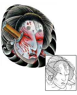 Featured Artist - Damien Friesz Tattoo Ayame Geisha Tattoo
