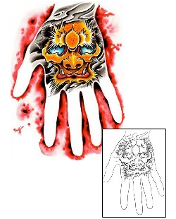 Monster Tattoo Specific Body Parts tattoo | DFF-00033