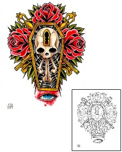 Lock & Key Tattoo Tattoo Styles tattoo | DFF-00068