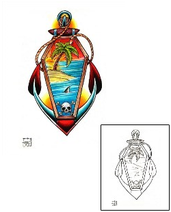Navy Tattoo Paradise Anchor