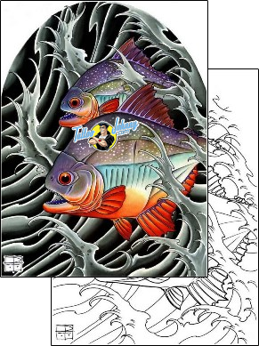 Fish Tattoo marine-life-fish-tattoos-damien-friesz-dff-00102