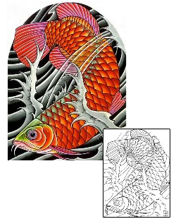 Fish Tattoo Specific Body Parts tattoo | DFF-00103