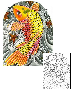 Fish Tattoo Specific Body Parts tattoo | DFF-00110