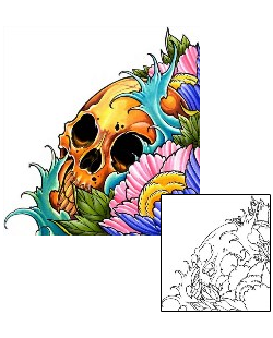 Skull Tattoo Horror tattoo | DFF-00154