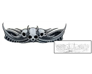 Skull Tattoo Specific Body Parts tattoo | DFF-00177