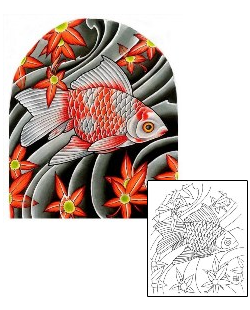 Fish Tattoo Specific Body Parts tattoo | DFF-00213