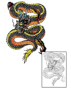 Asian Tattoo Mythology tattoo | DFF-00310