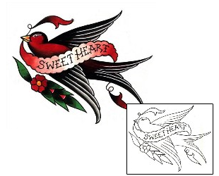 Swallow Tattoo Tattoo Styles tattoo | DFF-00324