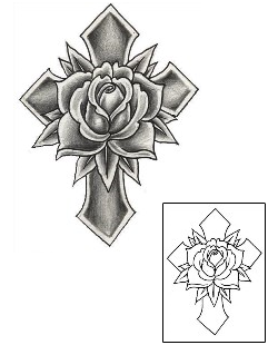 Cross Tattoo Religious & Spiritual tattoo | DFF-00516
