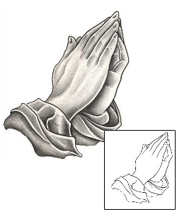 Praying Hands Tattoo Religious & Spiritual tattoo | DFF-00537