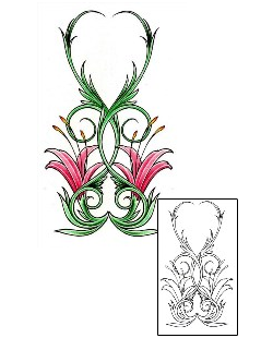 Lily Tattoo Plant Life tattoo | DFF-00643