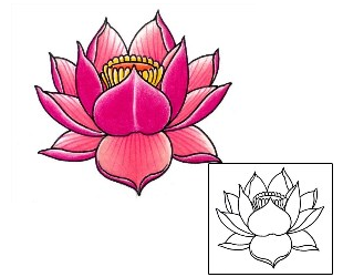 Lotus Tattoo Plant Life tattoo | DFF-00668