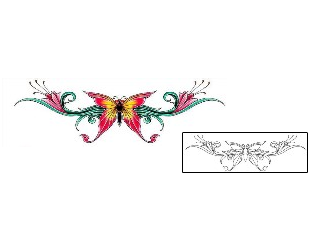 Butterfly Tattoo Plant Life tattoo | DFF-00673