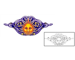 Sun Tattoo Astronomy tattoo | DFF-00698