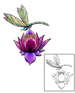 Lotus Tattoo Insects tattoo | DFF-00730