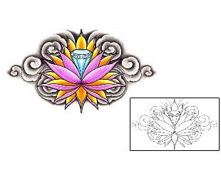 Lotus Tattoo For Women tattoo | DFF-00748