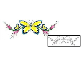 Butterfly Tattoo Plant Life tattoo | DFF-00810