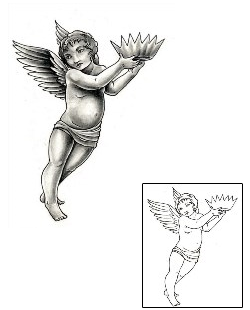 Angel Tattoo Religious & Spiritual tattoo | DFF-00876