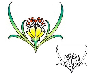 Lily Tattoo Plant Life tattoo | DFF-00910