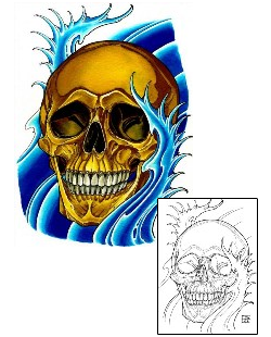 Skull Tattoo Horror tattoo | DFF-01015