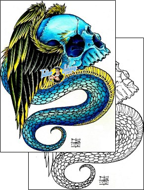 Wings Tattoo snake-tattoos-damien-friesz-dff-01018
