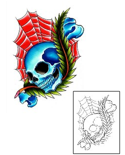 Spider Web Tattoo Tattoo Styles tattoo | DFF-01076
