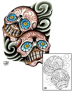 Skull Tattoo Tattoo Styles tattoo | DFF-01093