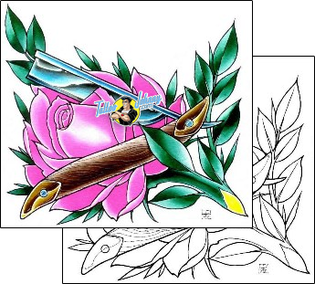 Flower Tattoo plant-life-flowers-tattoos-damien-friesz-dff-01098