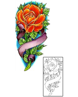Rose Tattoo Plant Life tattoo | DFF-01146