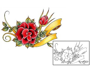 Rose Tattoo Plant Life tattoo | DFF-01435