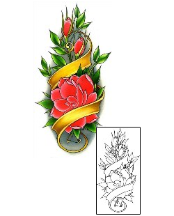 Rose Tattoo Plant Life tattoo | DFF-01437