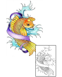 Fish Tattoo Marine Life tattoo | DFF-01444