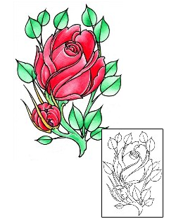 Rose Tattoo Plant Life tattoo | DFF-01501