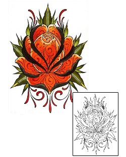 Rose Tattoo Plant Life tattoo | DFF-01502