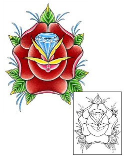 Rose Tattoo Plant Life tattoo | DFF-01503