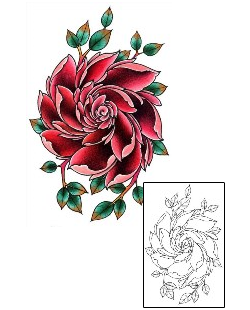 Rose Tattoo Plant Life tattoo | DFF-01504