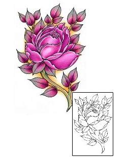 Rose Tattoo Plant Life tattoo | DFF-01507