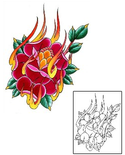 Rose Tattoo Plant Life tattoo | DFF-01512