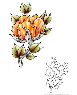 Rose Tattoo Plant Life tattoo | DFF-01517
