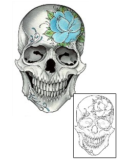 Featured Artist - Damien Friesz Tattoo Mathis Skull Tattoo