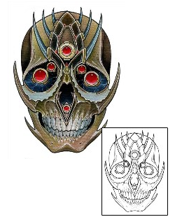 Scary Tattoo Jayden Skull Tattoo