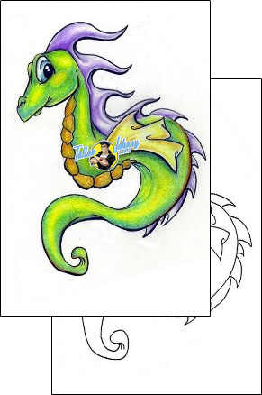Sea Creature Tattoo fantasy-dragon-tattoos-doug-billian-dgf-00117